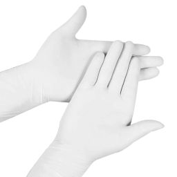 ORILEY ORGANIC Latex Disposable Gloves, White Color M Size, OO5002 (Pack of 100 Piece)-7