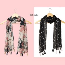 StoleVilla Floral Chiffon Stoles-image-84