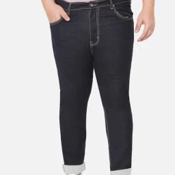 John Pride Dark Blue Regular Fit Plus Size Jeans-image-98