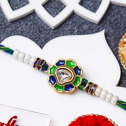 eCraftIndia Thread Flower Rakhi-image-49