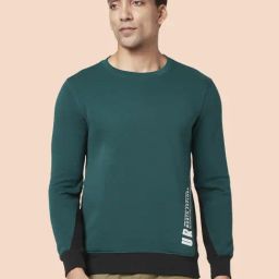 Urban Ranger by Pantaloons Forest Green Regular Fit Printed Sweatshirt-picture-33