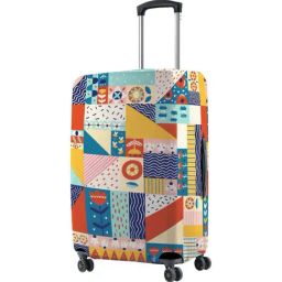 Nasher Miles Polyester 55 cm (20 Inch) Small Protective Luggage Cover - Flower Design-image-83