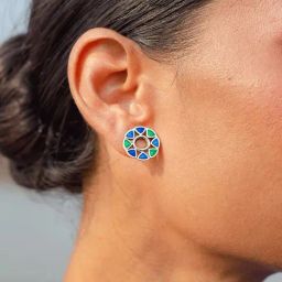 Shaya 92.5 Sterling Silver Owning My Stubborn Pursuits Stud Earrings for Women-image-92