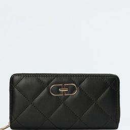 max Women Quilted PU Zip Around Wallet-image-97