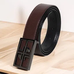 LOOPA Men Textured Reversible Formal Belt-picture-9