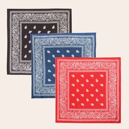 Ravaiyaa Unisex Pack Of 3 Paisley Printed Pure Cotton Bandana-image-20