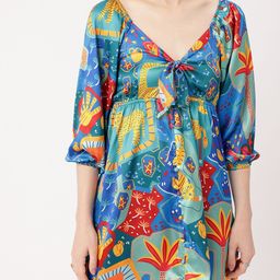 DressBerry Coachella Core Printed Cut-Out A-Line Mini Dress-image-87