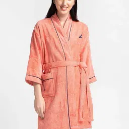 Nautica Highline Coral Cotton 500 GSM Ultra Soft Bath Robe-image-75
