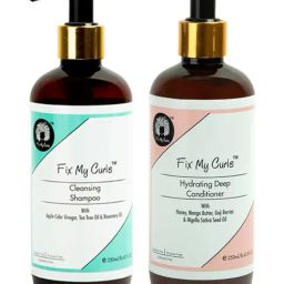 Fix My Curls Cleansing Shampoo & Hydrating Deep Conditioner Combo - 250 ml each-0