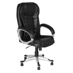 Stolica Artemis Leatherette High Back Black Office Chair-image-13
