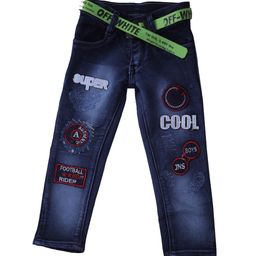 Pro-Ethic STYLE DEVELOPER Boys Navy Blue Applique Light Fade Stretchable Jeans-image-86