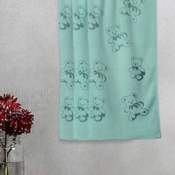 Myntra Elegant Homes Turquoise Blue 3 Printed Cotton 300 GSM Bath Towel-image-35