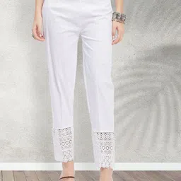 all about you Women Smart Regular Fit Easy Wash Cropped Trousers-image-84