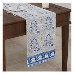 Blocks Of India Table Runner - Blue-image-65