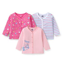Doodle Poodle 100% Cotton Full Sleeves Heart & Unicorn Printed Jhablas Pack of 3 - White & Pink-image-36