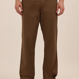 Espanshe Luxeloom Men Brown Relaxed Fit Trouser-image-6