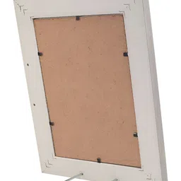 Golden Peacock Set Of Rectangular Solid Table-Top Photo Frames - Off White Colour image 4