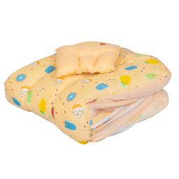 Made2Craft Baby Mattress with attached mosquito net - Orange image 4