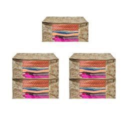 AMAK INC Beige Fabric Multi-Utility Wardrobe Organisers-picture-48
