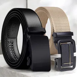 Metronaut Men Textured 2 Formal Belt-image-87