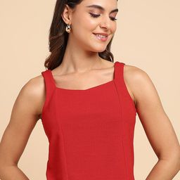 SAFFE Women Square Neck Sleeveless Fitted Top-picture-47