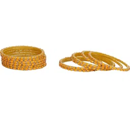 1ST TIME Yellow Alloy Bangle image 4