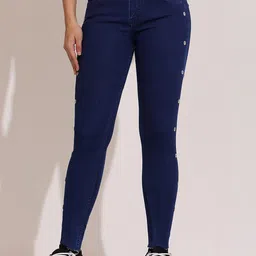 DOLCE CRUDO Women Skinny Fit Mid-Rise Stretchable Jeans-picture-44