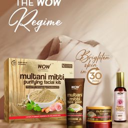 WOW SKIN SCIENCE Set of 3 Multani Mitti Face Pack - 200ml each image 2