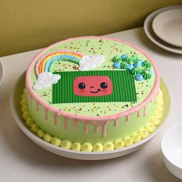 Cocomelon Rainbow Joy Cake-image-26
