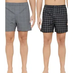 XYXX Black & Grey Cotton Boxers (Pack of 2)-image-74