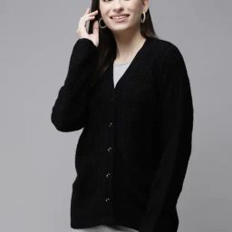 Cayman Black Self Design Sweater-image-67