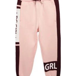 Blue Giraffe Kids Pink Printed Joggers-image-9