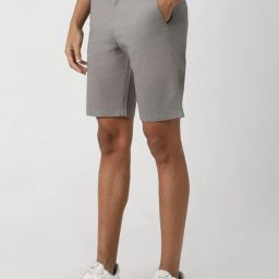 Van Heusen Grey Regular Fit Printed Shorts image 3