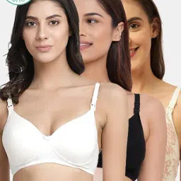 Inner Sense Multicolor Printed Maternity Bra (Pack of 3)-image-28
