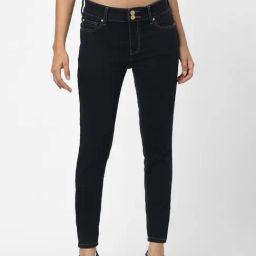 Only Navy Skinny Fit High Rise Jeans-image-8
