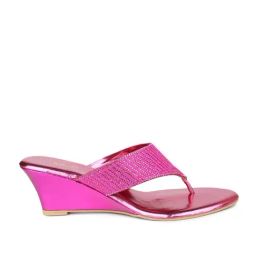 Inc 5 Women's Rani Pink Thong Wedges-image-104