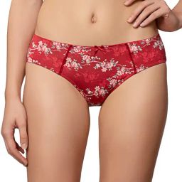 Triumph Red Floral Hipster Panty-image-81