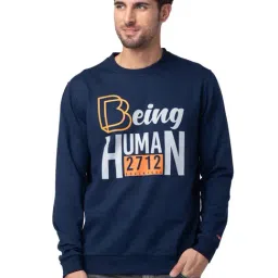 Being Human Mens Sweatshirt-Navy-picture-33