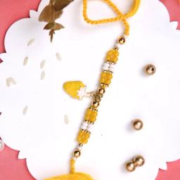 Yellow Strawberry Single Rakhi-26