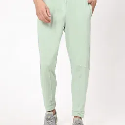 Dida Green Polyster Regular Fit Solid Trackpant-image-73