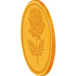Muthoot Pappachan Swarnavarsham Rose 22k (916) 10gm Yellow Gold Coin image 3