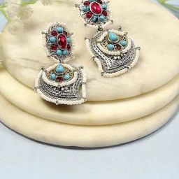 Biba Multi Alloy Drop & Danglers Earrings for Women-image-3