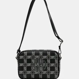 U.S. Polo Assn. Black Printed Cross Body Bag-30