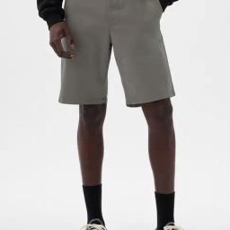 GAP Grey Regular Fit Solid Shorts-image-55