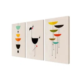 999Store Multicolor Duck Art 3 Frame Canvas Paintings image 3