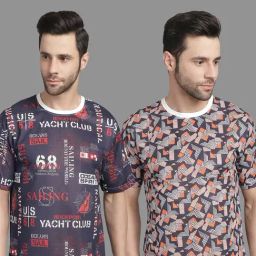 Vimal Jonney Multicolored Regular Fit Printed T-Shirt-picture-8