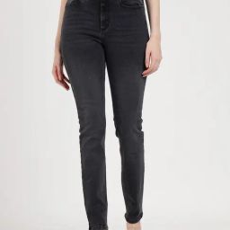 Guess Black Cotton Solid Jeans-image-95