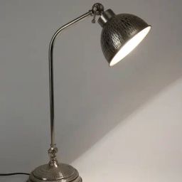 Fabindia Labh Silver Study Table Lamp without Shade-38
