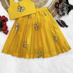 FELIZ THE DESIGNER STUDIO Girls Embroidered Ready to Wear Lehenga &-picture-58