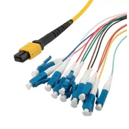 L-COM FIBRE CORD, MPO JACK TO LC, 12FIBRES,10M, MPF12OS2-09LCR-10-25